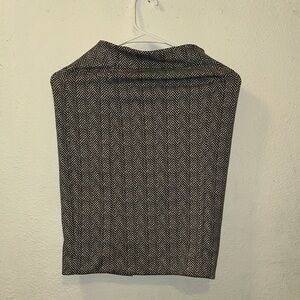 MICHAEL Michael Kors Black and White Herringbone Skirt